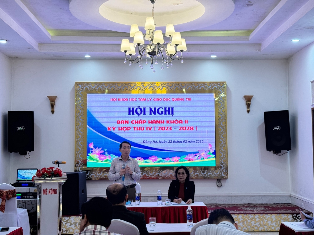 HỘI NGHỊ BAN CHẤP HÀNH HỘI KHOA HỌC TÂM LÝ – GIÁO DỤC QUẢNG TRỊ KHOÁ II, LẦN THỨ 4 ĐƯỢC TỔ CHỨC THÀNH CÔNG TỐT ĐẸP