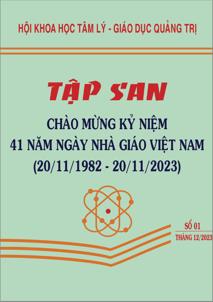Tập san Chào mừng Đại hội Hội khoa học Tâm lý giáo dục khóa II, Nhiệm kỳ 2023- 2028
